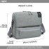 E6851 - Kono Multi Compartment Travel Shoulder Bag - Light Grey E6851 - Kono Multi Compartment Travel Shoulder Bag - Light Grey